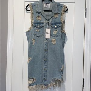 Zara TRf denim dress